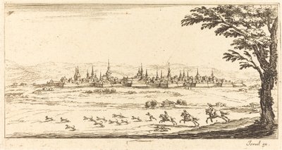 Udsigt over Nancy af After Jacques Callot