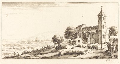 Landsby Kirke af After Jacques Callot