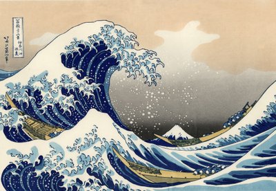 Den store bølge ud for Kanagawa af After Katsushika Hokusai