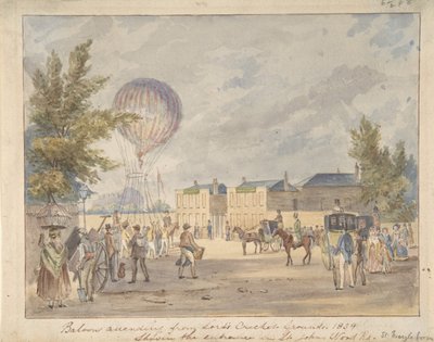 Ballon opstigende nær indgangen til Lord