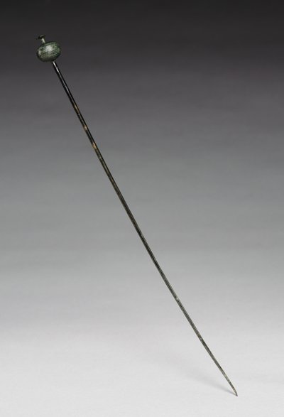 Beklædningsnål, ca. 1400 f.Kr. (støbt og bearbejdet bronze) af Age Bronze