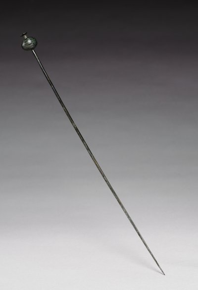 Beklædningsnål, ca. 1400 f.Kr. (støbt og bearbejdet bronze) af Age Bronze