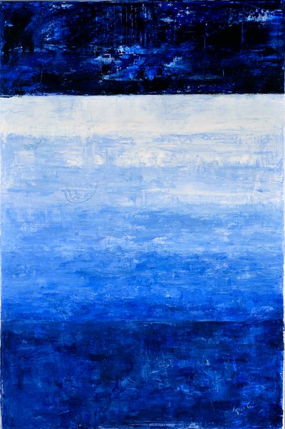 And Jump, 2018 (akryl på lærred) af Agnes Girardon