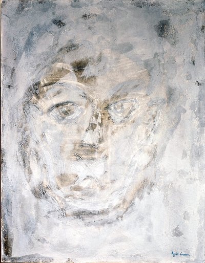 Raw, 2014 (blandede teknikker, sand og akryl) af Agnes Girardon