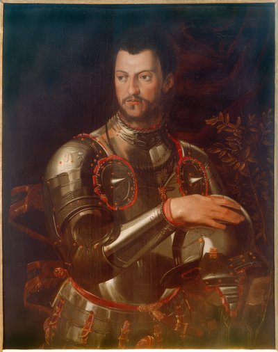 Portræt af hertug Cosimo I i rustning af Agnolo Bronzino