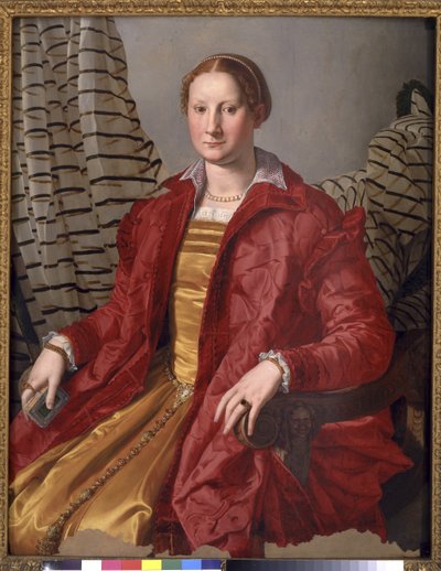 Portræt af en dame, ca. 1550-55 af Agnolo Bronzino