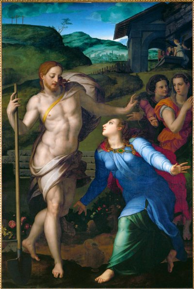 Kristus viser sig for Sankt Magdalena ... af Agnolo di Cosimo Bronzino