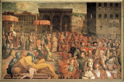 Italien, Firenze, Pave Leo X (Giovanni de Medici) vender tilbage til Firenze efter sit valg af Agnolo Bronzino
