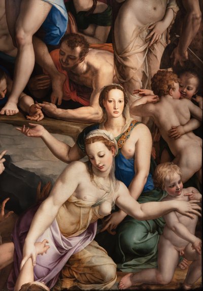 Medici Chapel: Descent of Christ to the Limbo, detaljer af Agnolo Bronzino