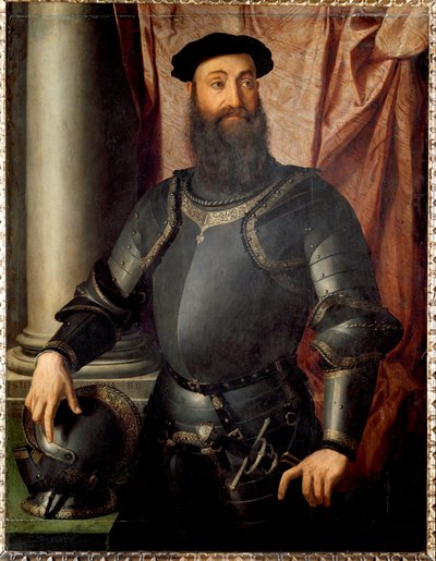 Portræt af Condottiere Stefano Colonna af Agnolo Bronzino