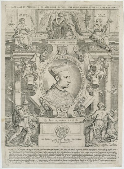 Carlo Borromeo af Agostino Carracci