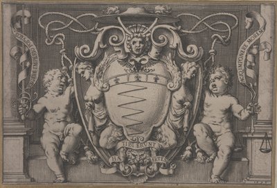 Kardinal Filippo Segas våbenskjold af Agostino Carracci