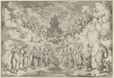 Harmoni af sfærerne af Agostino Carracci