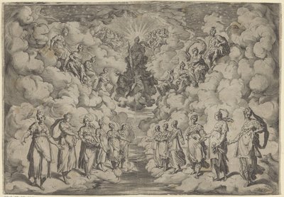 Harmoni af sfærerne af Agostino Carracci