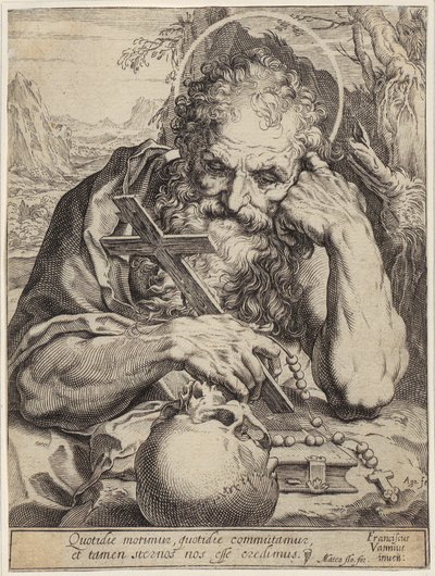 Sankt Hieronymus af Agostino Carracci