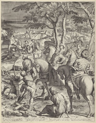 Kristi korsfæstelse (højre del) af Agostino Carracci