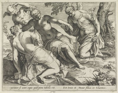 Merkur og nåde af Agostino Carracci