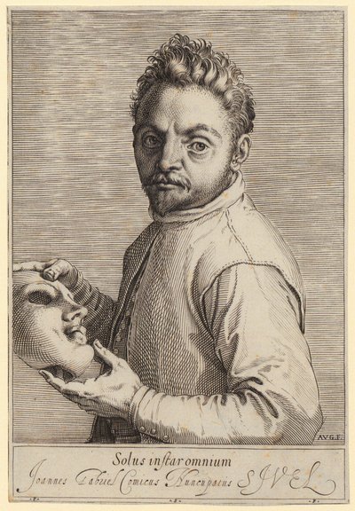 Portræt af Giovanni Gabrielli, kaldet »Il Sivello« af Agostino Carracci