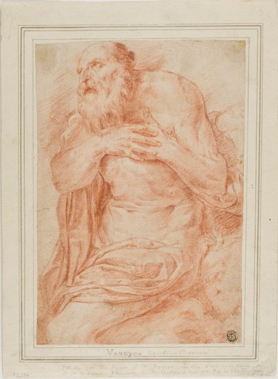 Sankt Jerome af Agostino Carracci