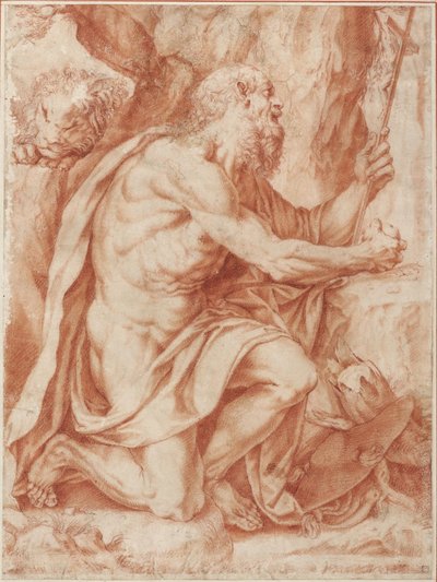 Sankt Hieronymus af Agostino Carracci