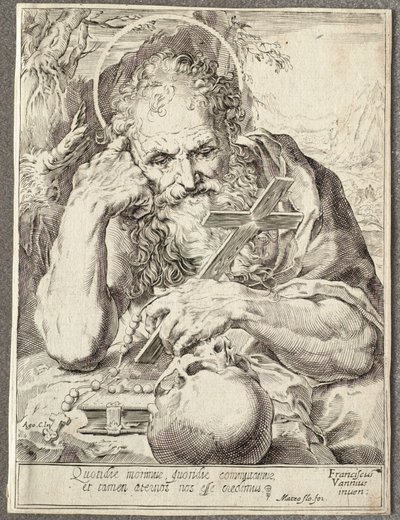 Sankt Hieronymus af Agostino Carracci