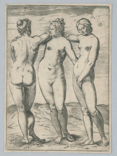 De tre nåder af Agostino Carracci