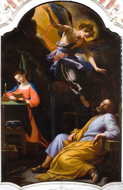 Sankt Josefs drøm af Agostino Ciampelli