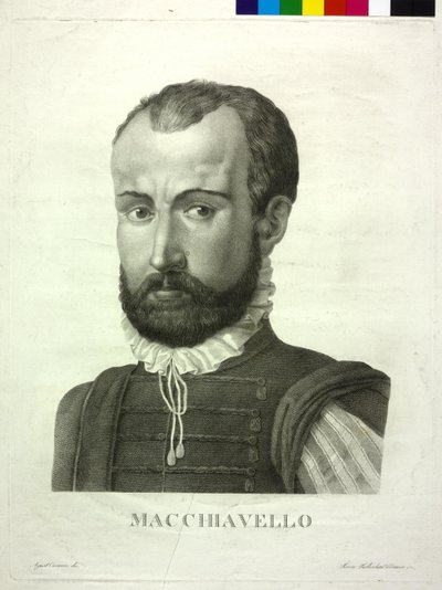 Niccolo Machiavelli af Agostino Comerio