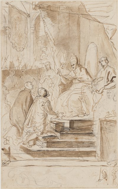 Helligkåringen af Sankt Ignatius af Loyola af Agostino Masucci