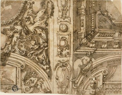 Illusionistisk loftsdekoration af Agostino Mitelli