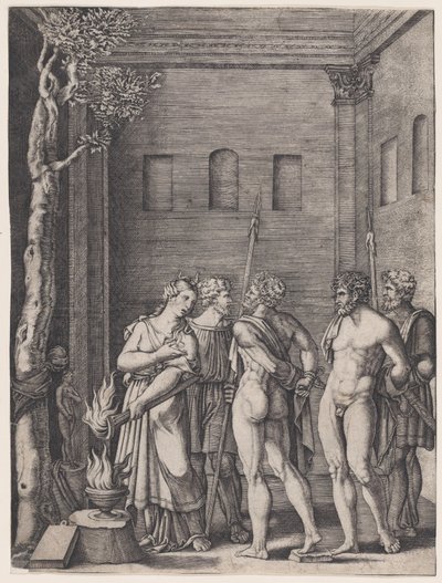 Epigenia, Ca. 1514-36. af Agostino Veneziano