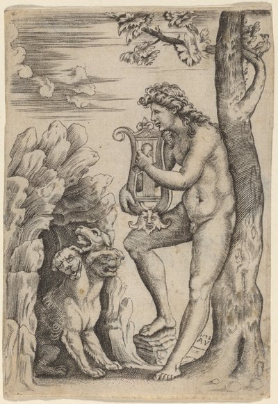 Orfeus af Agostino dei Musi