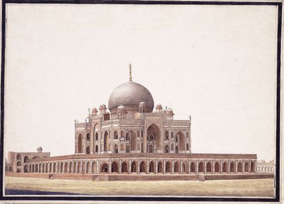 Humayuns grav, ca. 1820 af Agra School