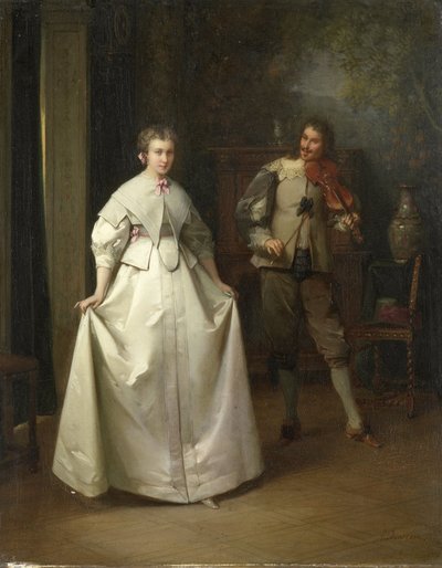 Dansen af Aimé-Gabriel-Adolphe Bourgoin