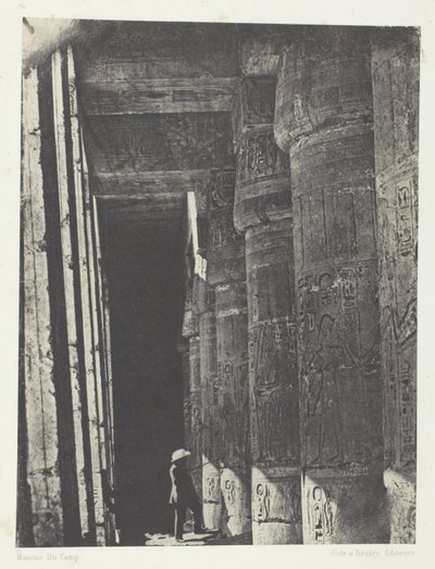 Medinet-Habou, Galleriet i Ramses-Méiamoun-paladset; Theben af Aimé Rochas