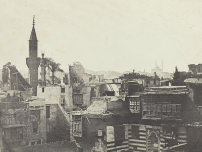 Generelt billede taget fra vesten, Le Kaire, 184951, trykt 1852. af Aimé Rochas