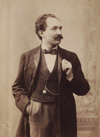 Portræt af pianist og komponist Leopold Godowsky 1870-1938, ca. 1895. af Aime Dupont