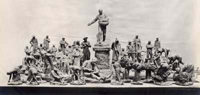 Monument til arbejderne (S/H foto af Aime Jules Dalou