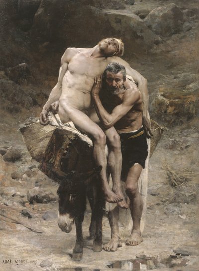 Den barmhjertige samaritaner af Aimé Nicolas Morot