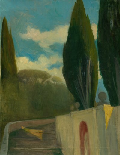Countryside, ca. 1890-98 (olie på lærred) af Akos Aranyossy