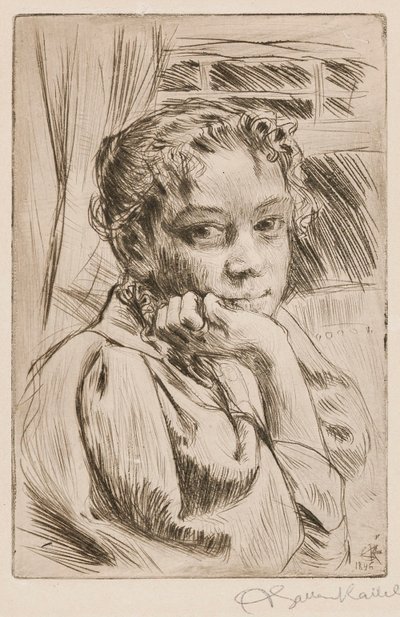 Mary Gallén, kunstnerens hustru af Akseli Gallen-Kallela