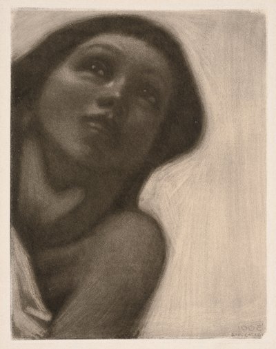 Mezzotint (motiv fra fresken «Foråret» i Jusélius-mausoleet) af Akseli Gallen-Kallela