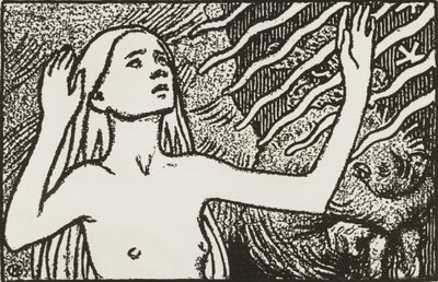 Bedende pige af Akseli Gallen-Kallela