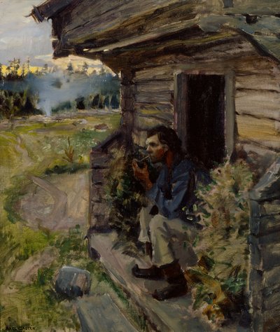 En fredfyldt aften af Akseli Gallen-Kallela