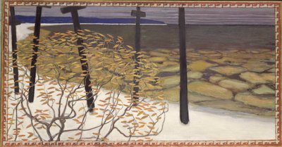 Efterår, de fem kors (olie på lærred) 1902 af Akseli Valdemar Gallen Kallela