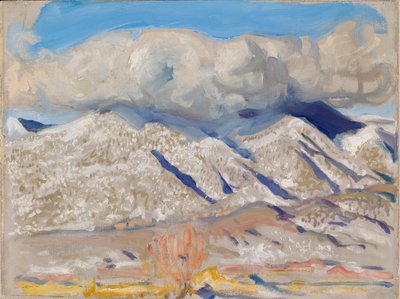 Taos-bjergene indhyllet i skyer af Akseli Valdemar Gallen-Kallela