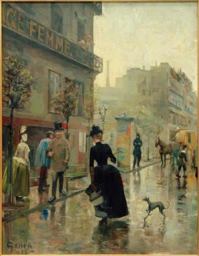 Boulevard i Paris af Akseli Valdemar Gallen-Kallela