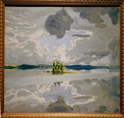Skyer over en sø af Akseli Valdemar Gallen-Kallela