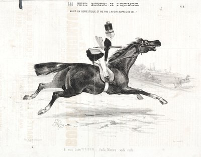 De små glæder ved at ride: At have en tjener og ikke have ham med... af Alade Joseph Lorentz