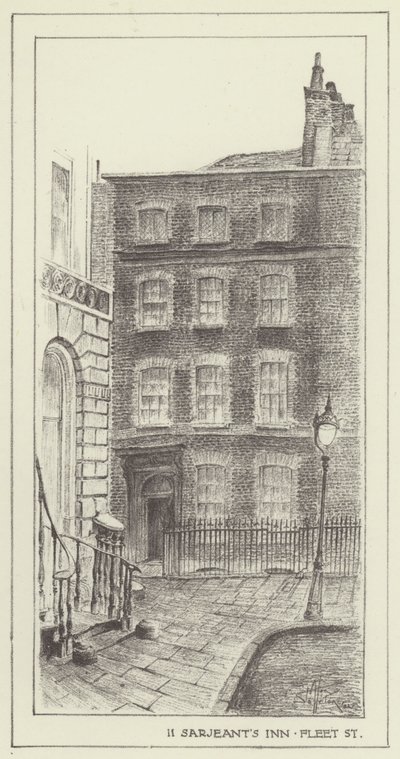 11, Serjeants Inn, Fleet Street af Alan Stapleton